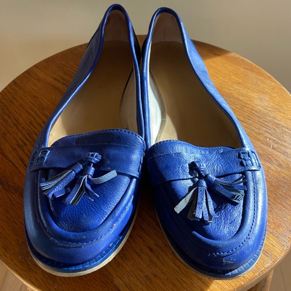 Talbots Blue / Purple Loafers with Tassel - Size 8 - Picture 2 of 5